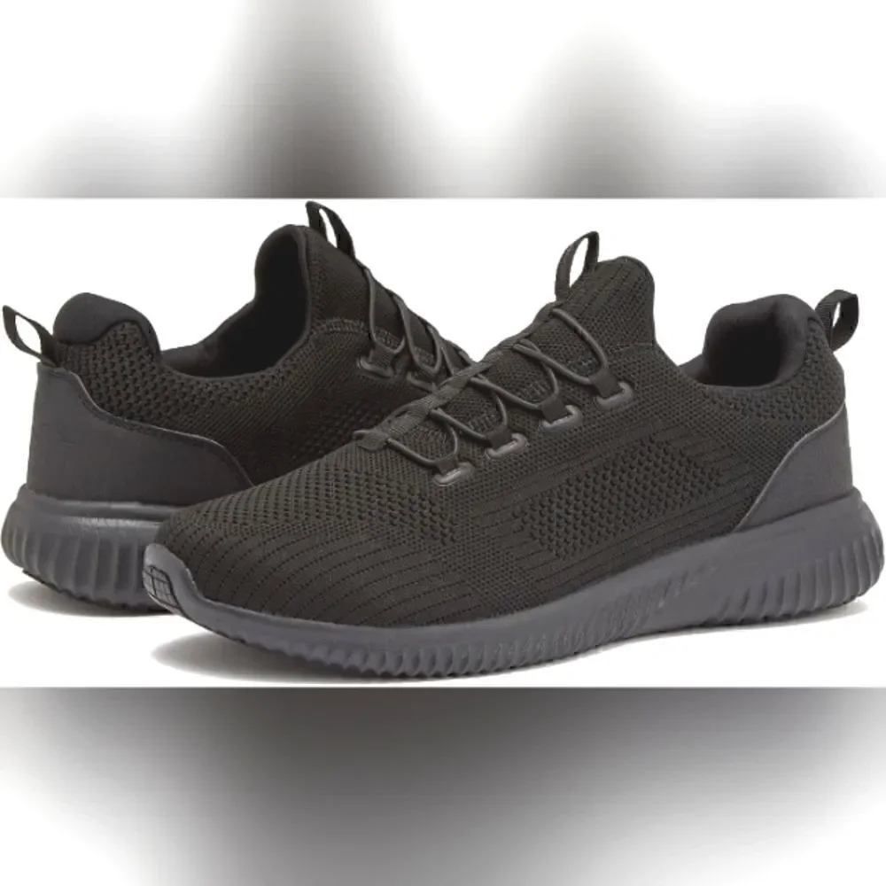 (S-RD275) Avia Anchor SR Mesh Slip On Black Non Slip Shoes for Men Sz 7 WIDE